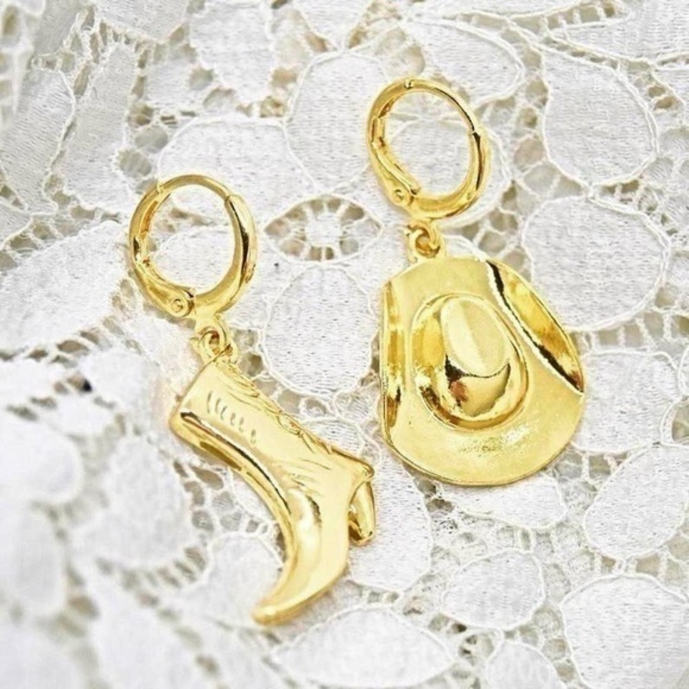 Cowboy Hat and Boot Earrings